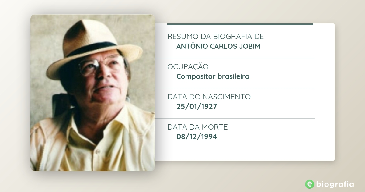Biografia de antonio carlos brasileiro de almeida jobim