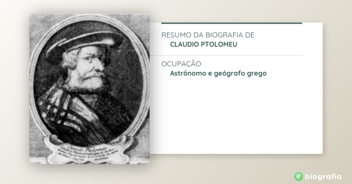 Claudi Ptolemeu (31 dez 170 ano antes da era comum – 1 jan 100 ano