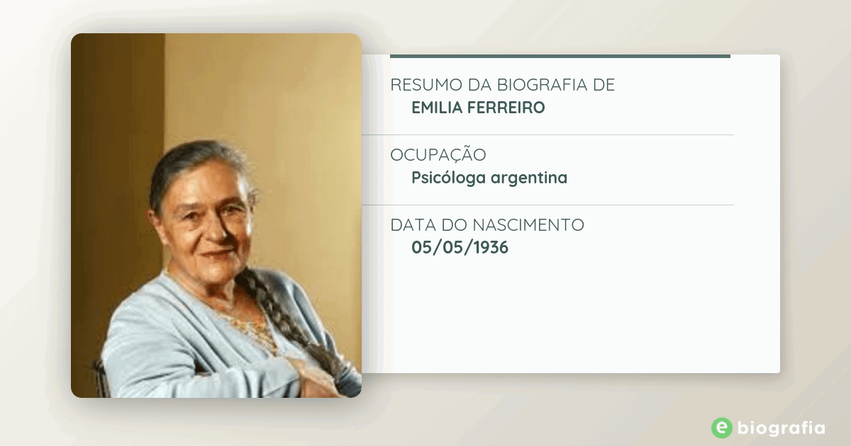 Biografia de Emilia Ferreiro eBiografia