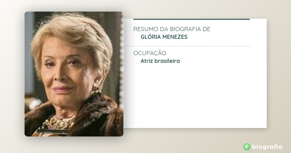 Biografia de Glória Menezes - eBiografia