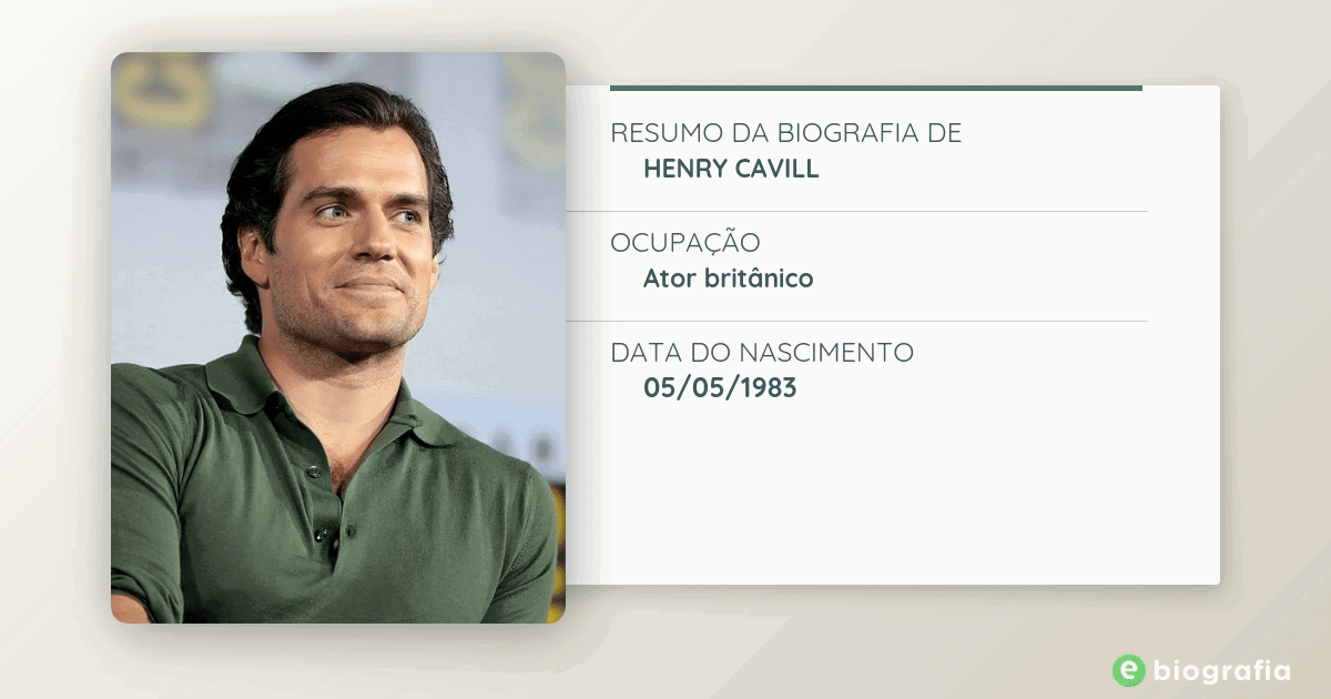 Filmes e programas de TV de Henry Cavill (ranking dos melhores