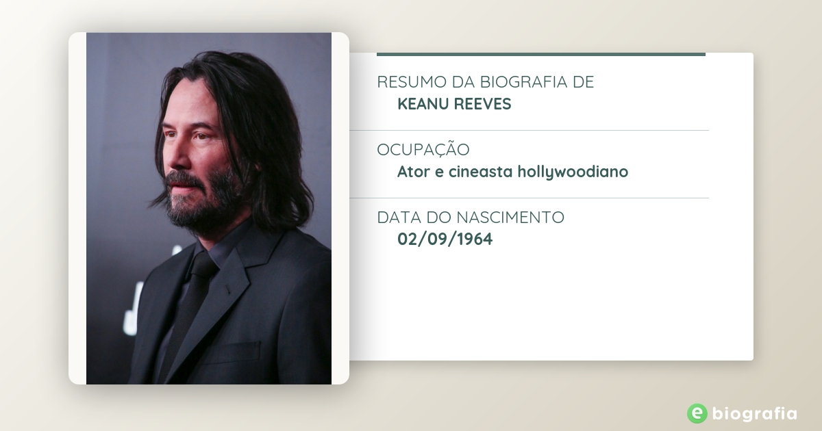 Biografia De Keanu Reeves - EBiografia