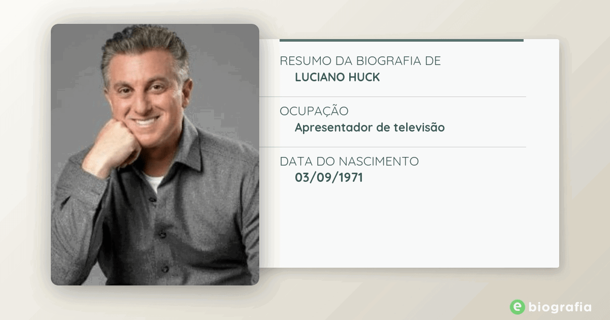Biografia de Luciano Huck - eBiografia
