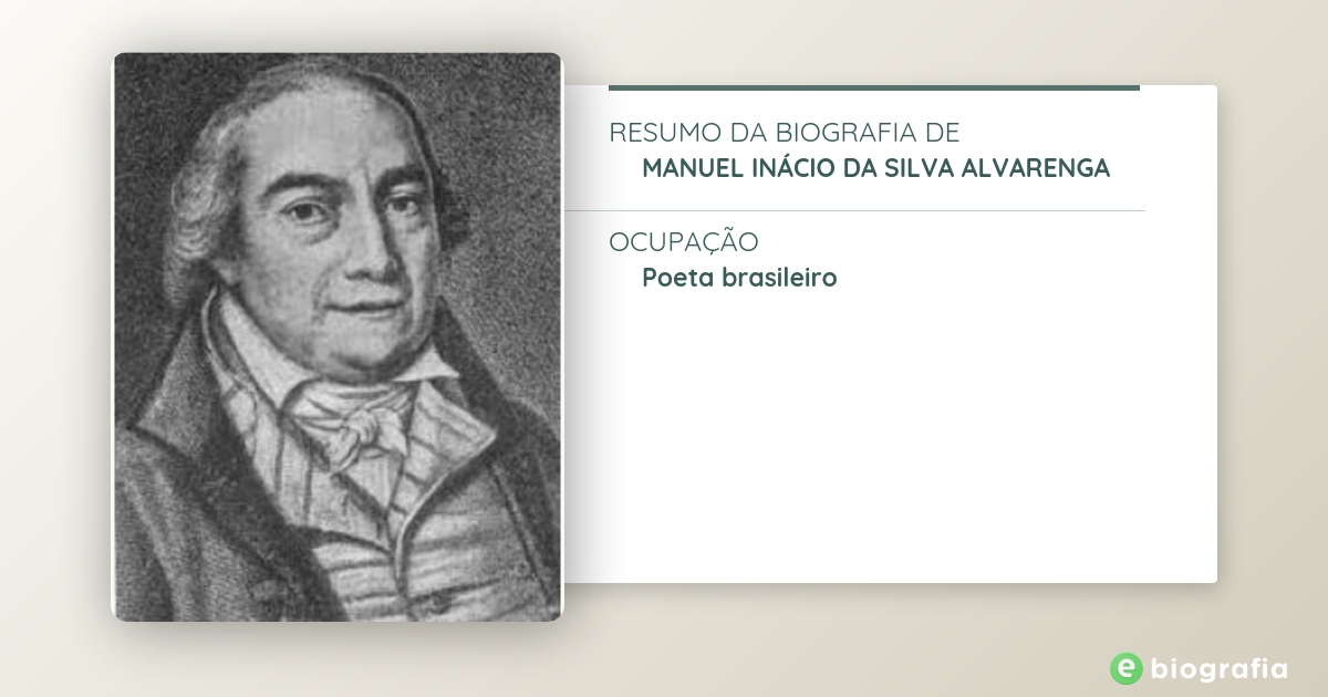 Biografia de Manuel Inácio da Silva Alvarenga eBiografia