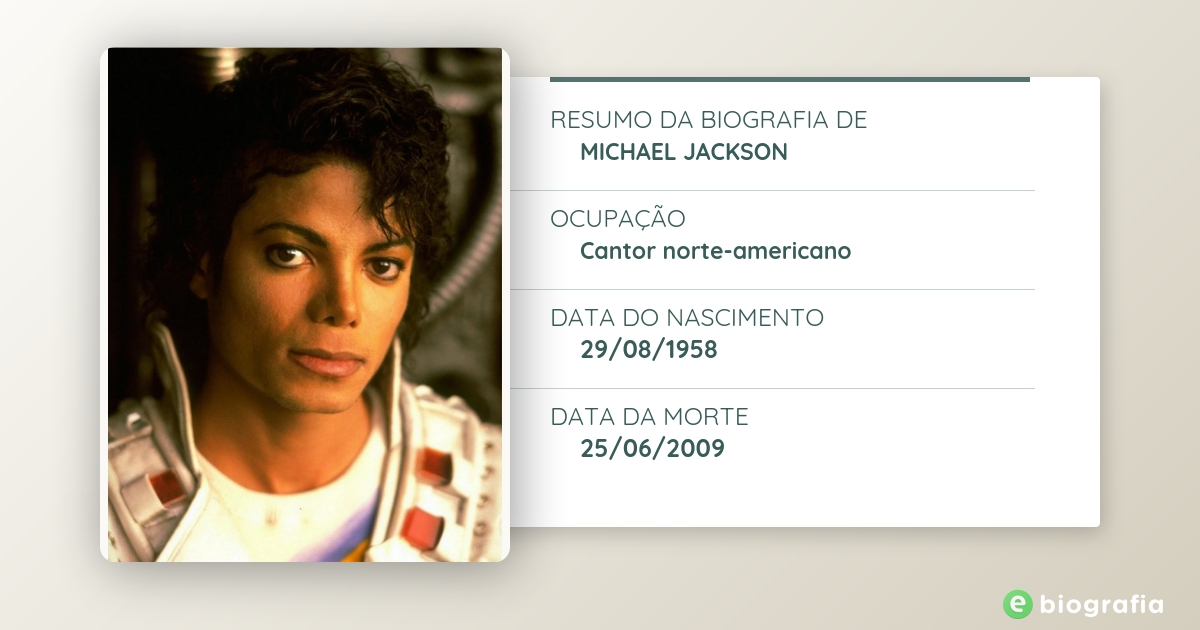 Biografia de Michael Jackson eBiografia