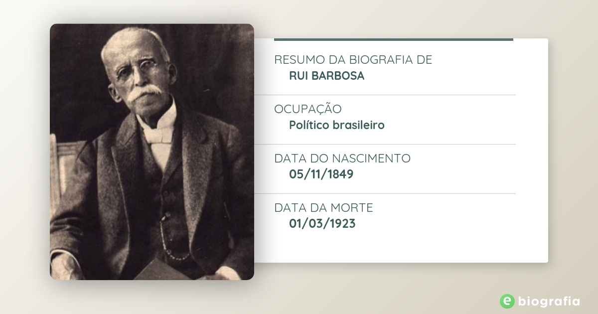 Biografia de Rui Barbosa - eBiografia