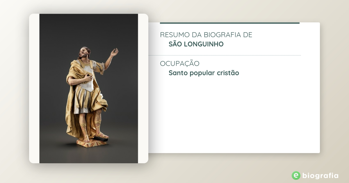 A história de São Longuinho (santo católico) - eBiografia