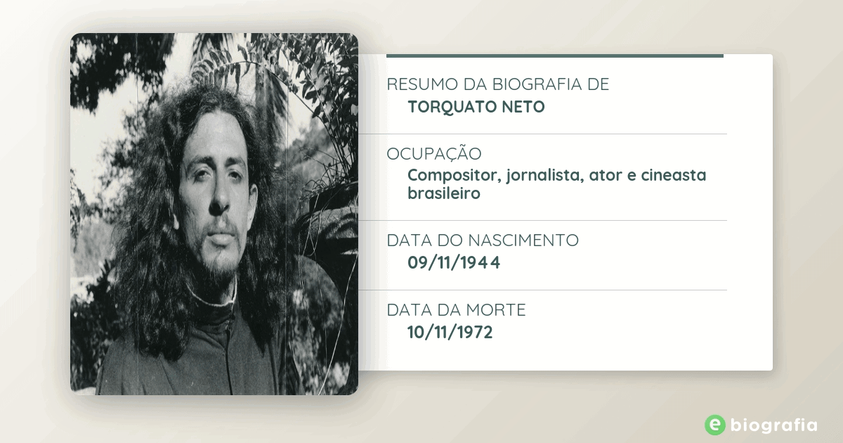 Biografia De Torquato Neto EBiografia