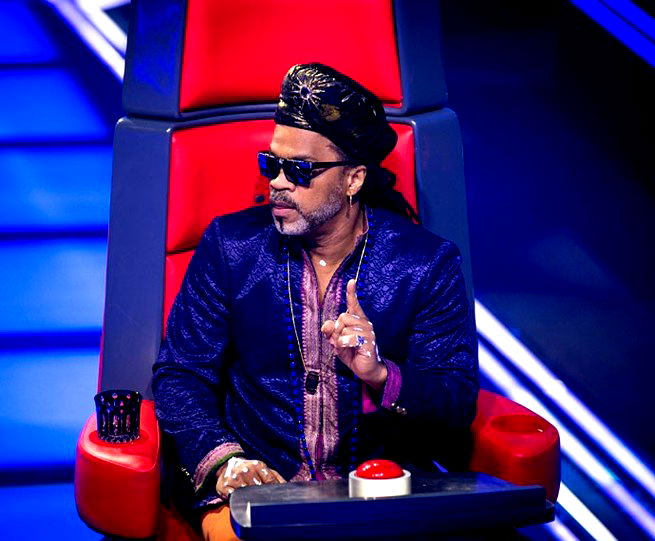 Carlinhos Brown na cadeira do The Voice Brasil
