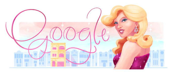 Doodle do Google produzido para homenagear Brenda Lee
