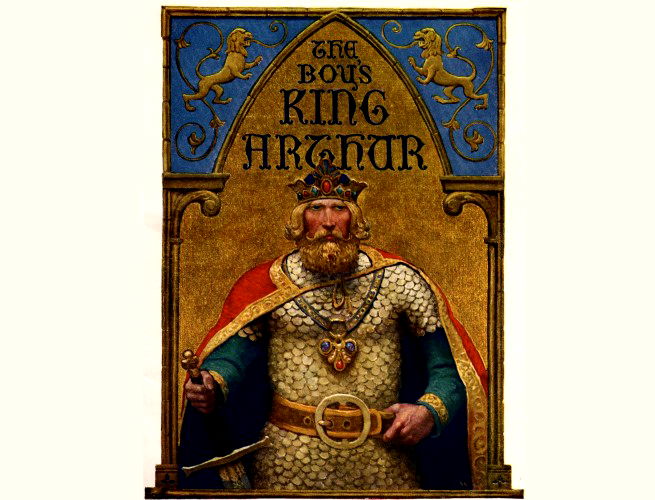 Ilustração de Newell Convers Wyeth retirada do livro The Boys King Arthur (1880)