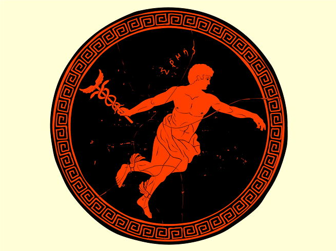 Representação do deus Hermes.
