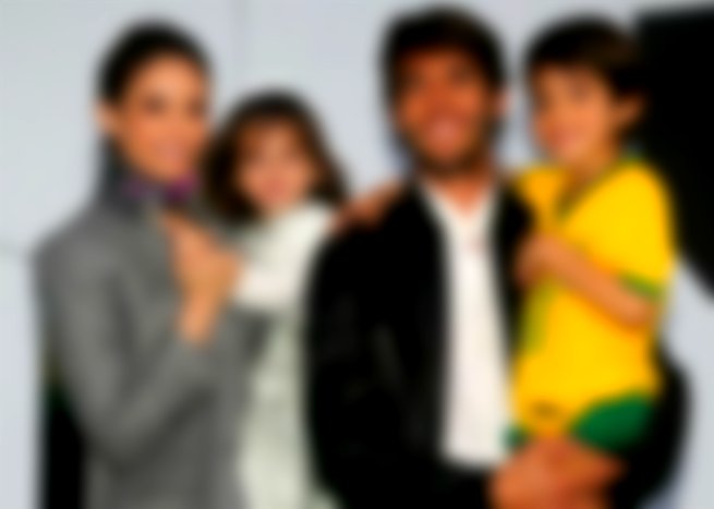 Kaká, Carolina Celico e os filhos Luca e Isabella