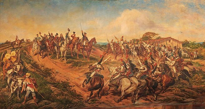 Pintura de Pedro Américo retratando a independência do Brasil