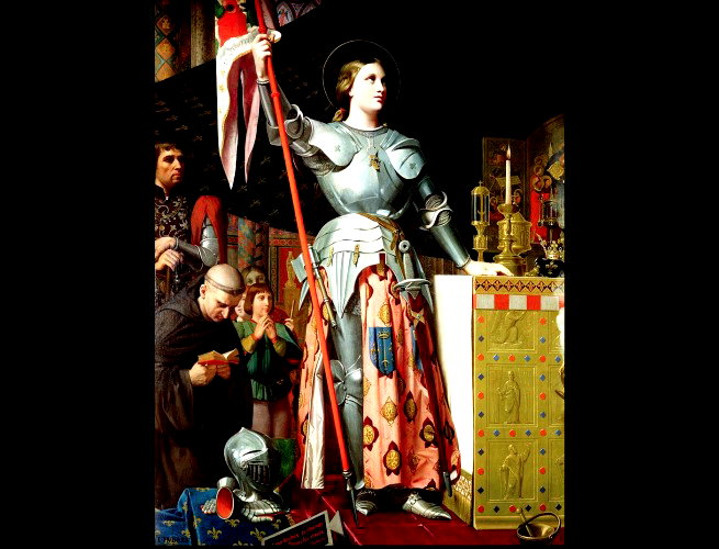 Joana d'Arc na coroa&ccedil;&atilde;o de Carlos VII