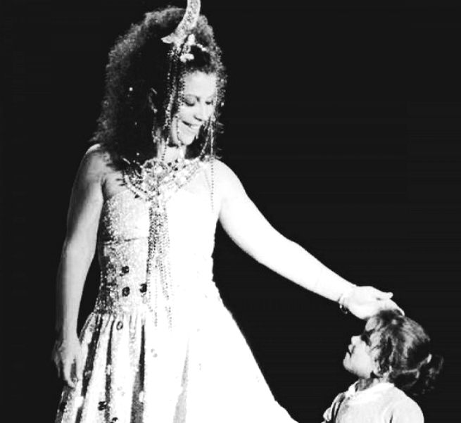 Beth Carvalho e a sua única filha, Luana.