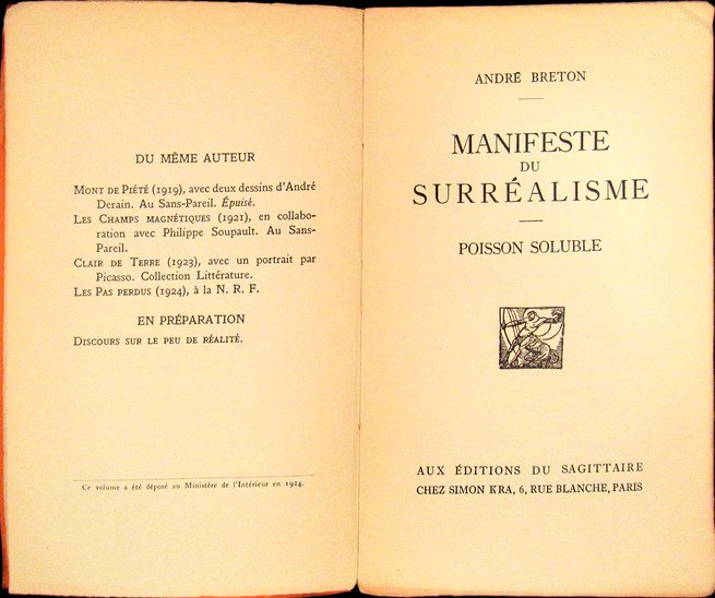 Manifesto surrealista, de André Breton (1896-1966)