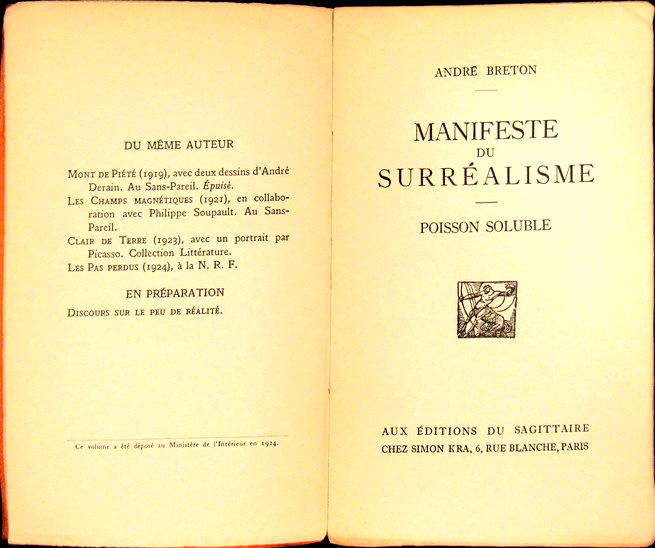 Manifesto surrealista, de André Breton (1896-1966)