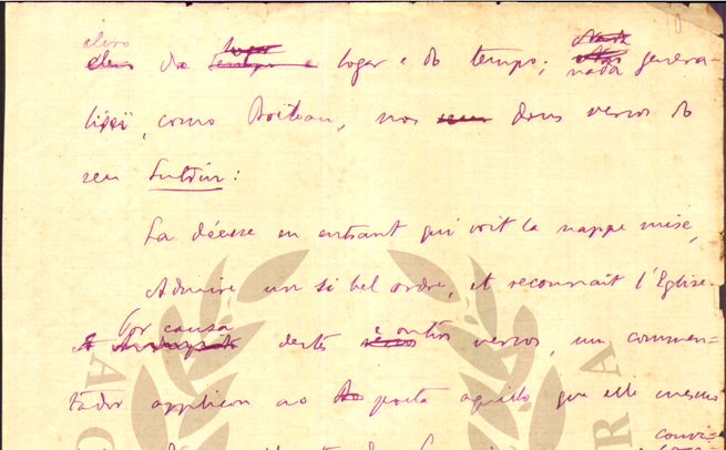 Manuscrito de Machado de Assis