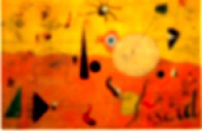 Paisagem catalã, o caçador, de Joan Miró (1893-1983)