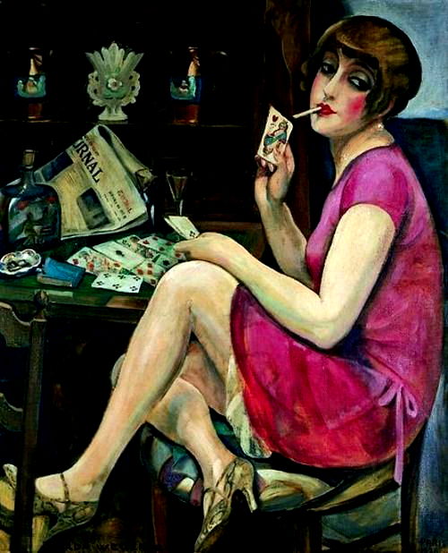 Tela representando Lili Elbe, por Gerda
