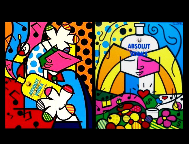 Quadros Absolut Vodka
