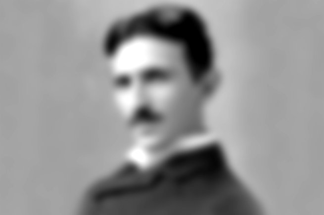 retrato de Tesla