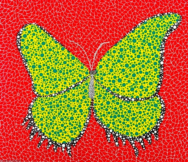 Yayoi kusama-pontos-amarelo macio-alta qualidade poster de