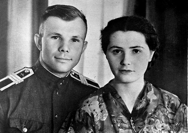 Yuri Gagarin e Valentina Ivanovna